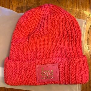 Love Your Melon Pink Cuffed Donation Beanie NWT!